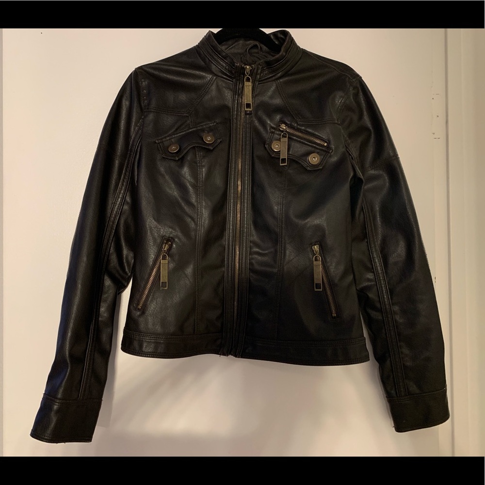 Fake leather jacket